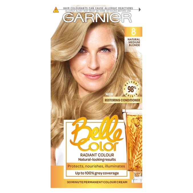 Garnier Belle Color Permanent Hair Dye - 8 Natural Medium Blonde