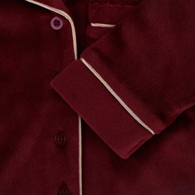 Burgundy Polar Express Baby Pyjamas