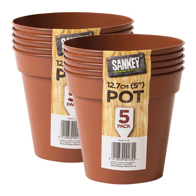 Sankey Grow Pot 12.7cm 5 Pack x2
