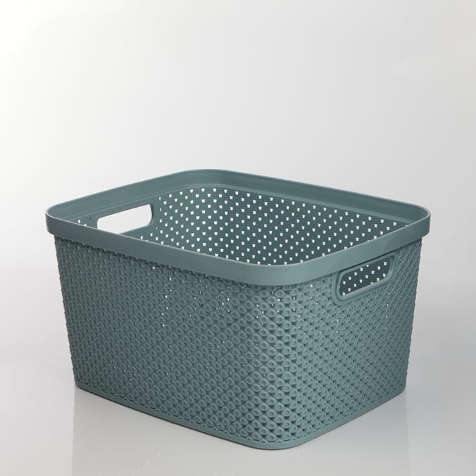 Diamond Storage Basket with Lid 7l
