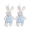 Hoppy Easter Plush Hanging Bunny - Blue