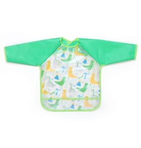 Tiny Steps PEVA Sleeved Bib - Green