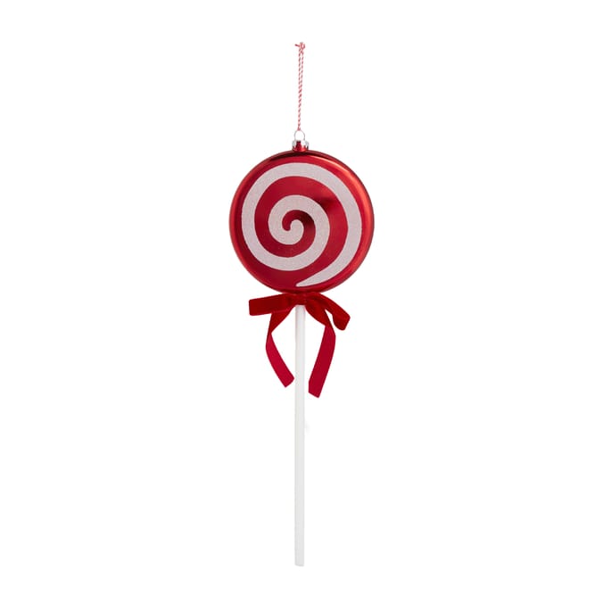 Sleigh Bells Christmas Candy Cane Lollipop Decoration