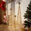 Prestige Mains Operated LED Light-Up Trees Set of 3 - Gold