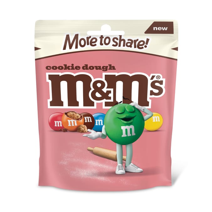 M&M's Cookie Dough Milk Chocolate Bag 176g