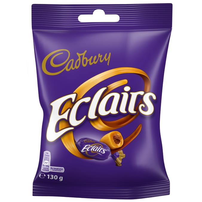 Cadbury Eclairs Chocolate Sweets Bag 130g