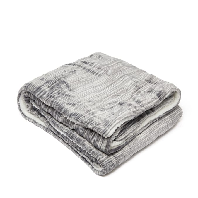 Home Collections Flannel Sherpa Throw