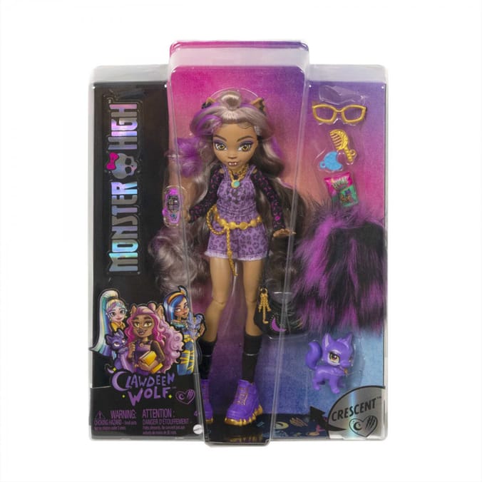 Monster High Doll with Pet Accessories Clawdeen Home Bargains