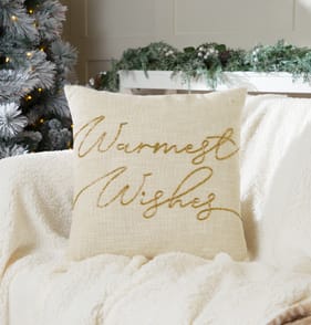 Winter Luxe Warmest Wishes Cushion
