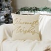 Winter Luxe Warmest Wishes Cushion