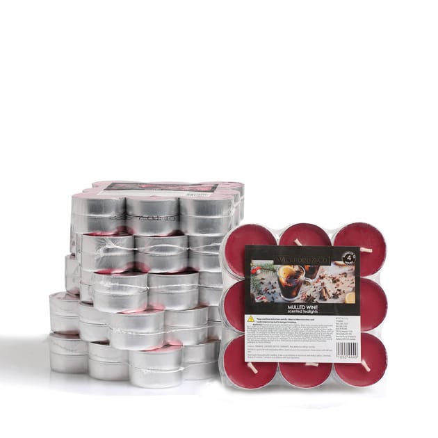 Wickford & Co Scented Tealights 18 Pack Mulled Wine x6 Home Bargains