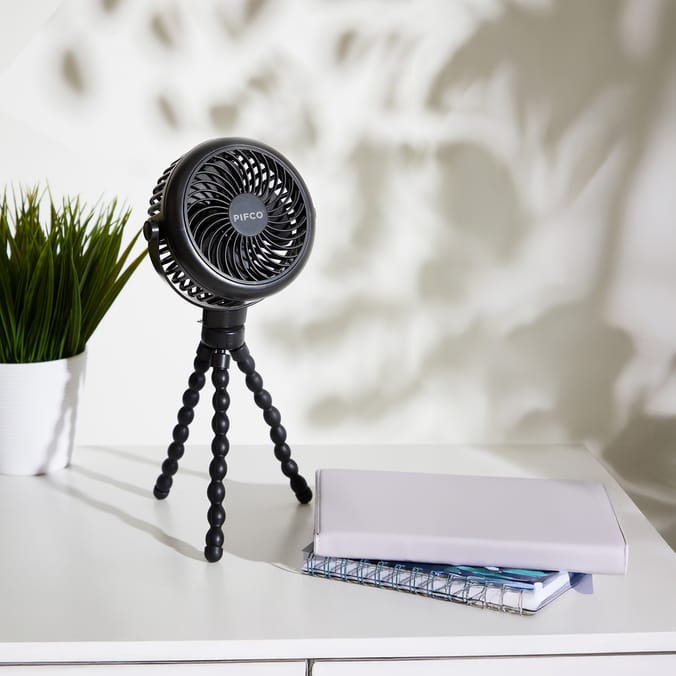 Pifco Flexi Grip Fan 4.5W - Black