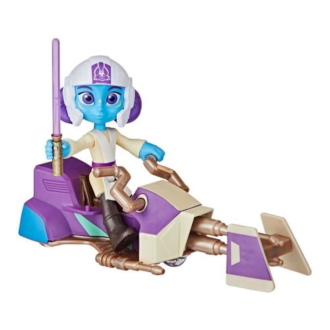 Star Wars Young Jedi Adventures Figure & Speeder Bike - Lys Solay