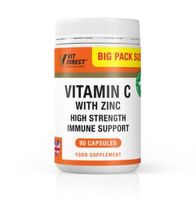 Vit Direct Vitamin C with Zinc Capsules 90s