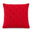 Festive Feeling Chenille Knit Cushion 55cm  - Red 