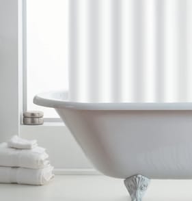 Bath Shower Curtain - White