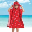Hello Summer Kids Strawberry Hooded Towel Poncho