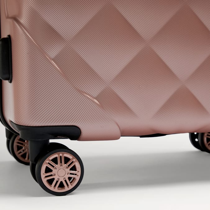 Salisbury Embossed Quilted Shell Suitcase Set Of 3