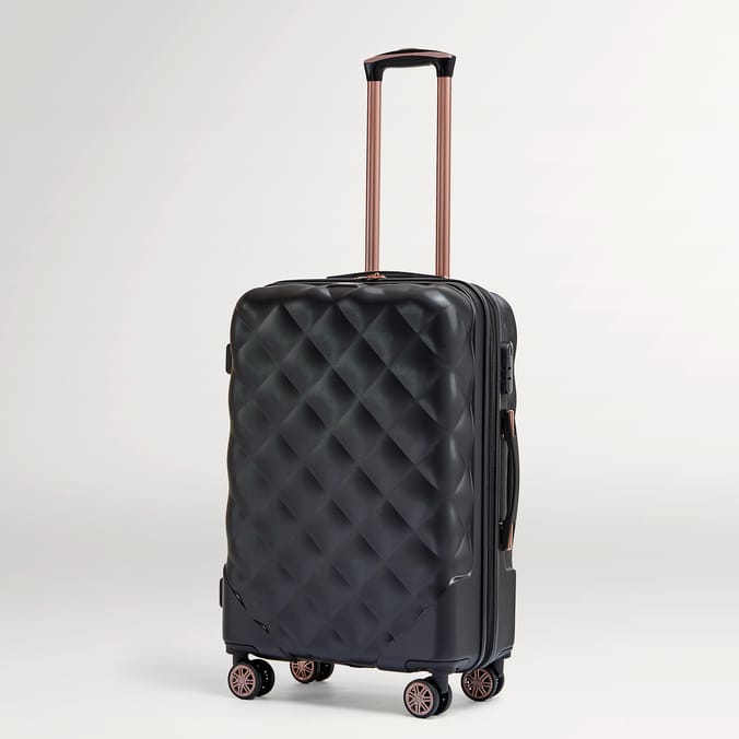 Salisbury Embossed Quilted Shell Suitcase Set Of 3
