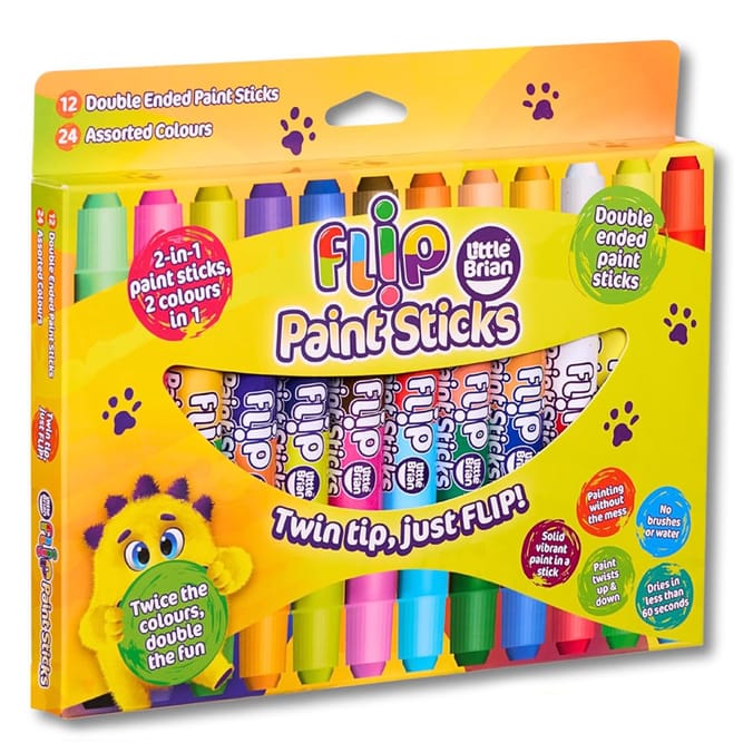 Little Brain Flip Paint Sticks 12 Pack