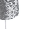 Home Collections Crushed Velvet Table Lamp - Silver
