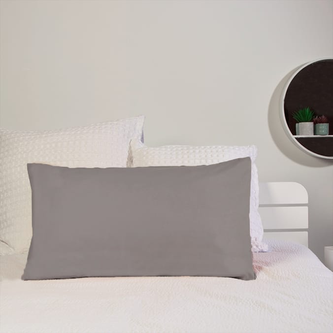 Home Collections 2 Pack Pillowcase - Charcoal