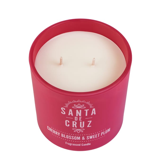 Santa De Cruz Scented Candle Jar 350g - Cherry Blossom & Sweet Plum 