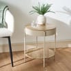 Home Collections Oak Effect Storage Side Table