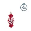 Sleigh Bells Christmas Tree Decoration 6 Pack - Sweet