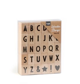Crafty Things Wooden Stamps 30 Pack