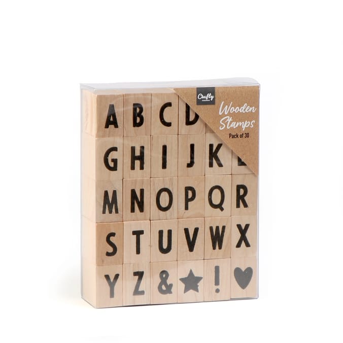 Crafty Things Wooden Stamps 30 Pack