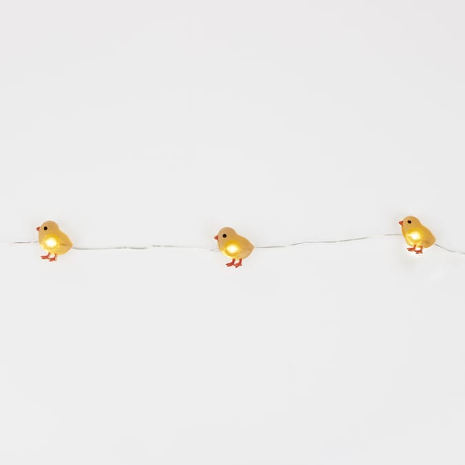 Happy Easter 20 LED Battery Operated Copper Lights