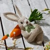 Hoppy Easter Bunny With Carrot Decoration