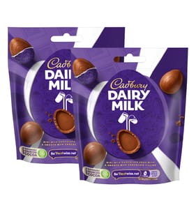 Cadbury Dairy Milk Mini Chocolate Easter Egg Bag 77g x2