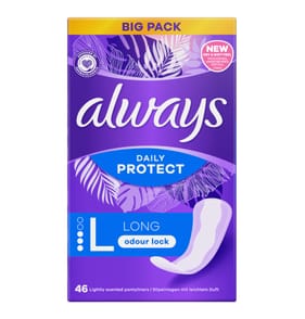 Always Daily Protect Panty Liners 46 Liners - Long