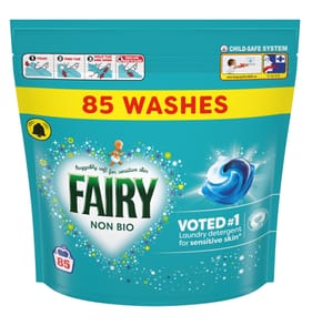Fairy Non Bio Washing Liquid Pods 85 Washes - For Sensitive Skin 