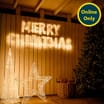 Prestige Mains Operated LED Merry Christmas Sign 1.6m