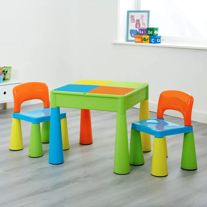 Liberty House Toys Kids 5-in-1 Activity Table and 2 Chairs Set