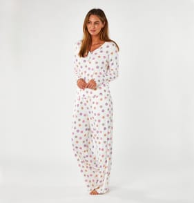 Swizzles Ladies Pointelle Pyjamas