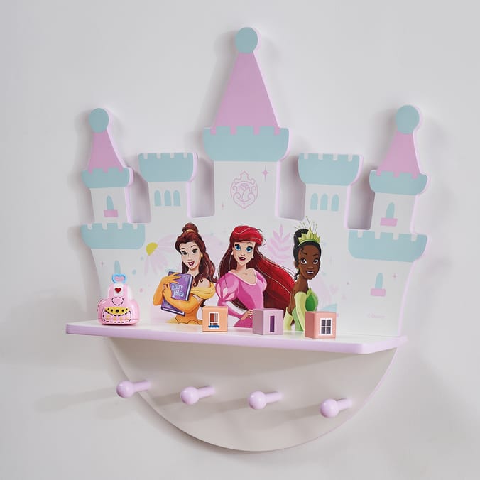 Disney Princess Wall Shelf With Hooks 