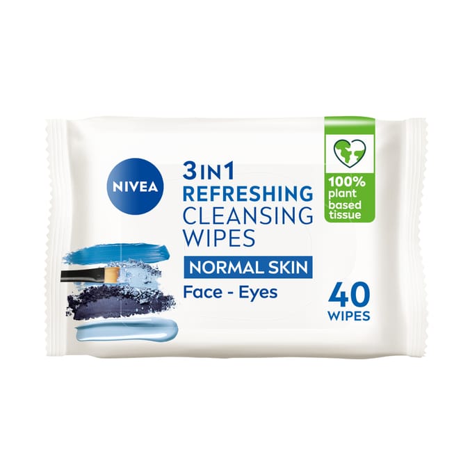 NIVEA Biodegradable Refreshing Cleansing Wipes 40s