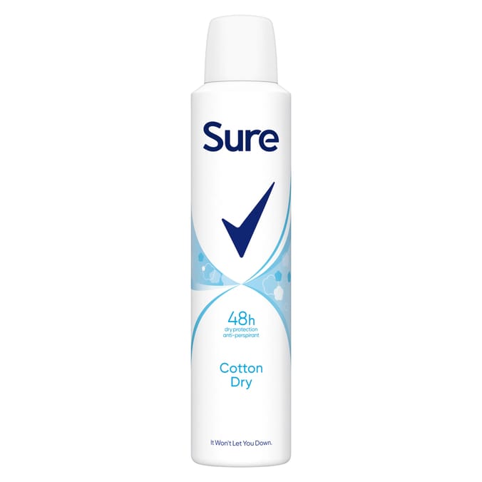 Sure Anti-perspirant Aerosol Cotton Dry 250 ml