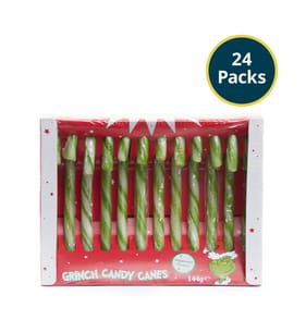 Merry Grinchmas Grinch Candy Canes 12 Pack 144g x24