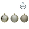 Festive Feeling 10cm Christmas Bauble 6 Pack