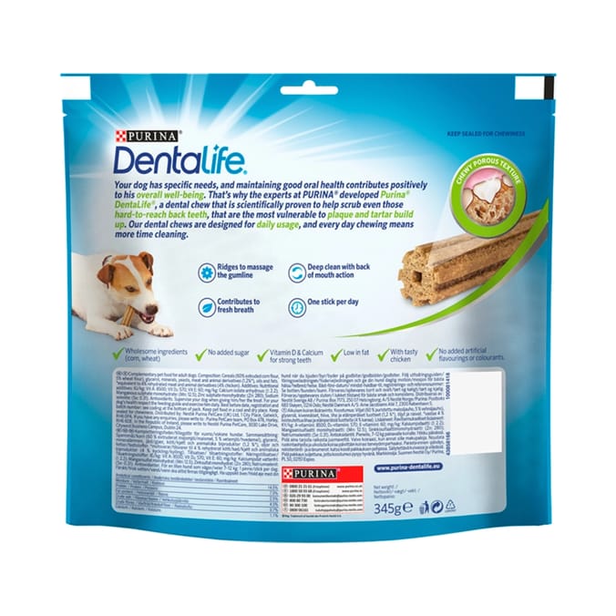 Dentalife Small Dog Treat Dental Chew 3 x 21 Stick Pack