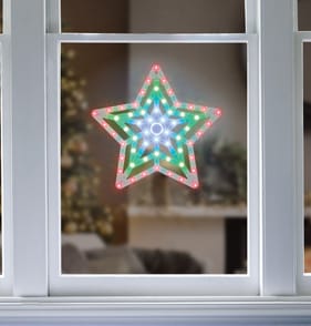 Prestige Mains Operated LED Twinkle Window Decoration - Star