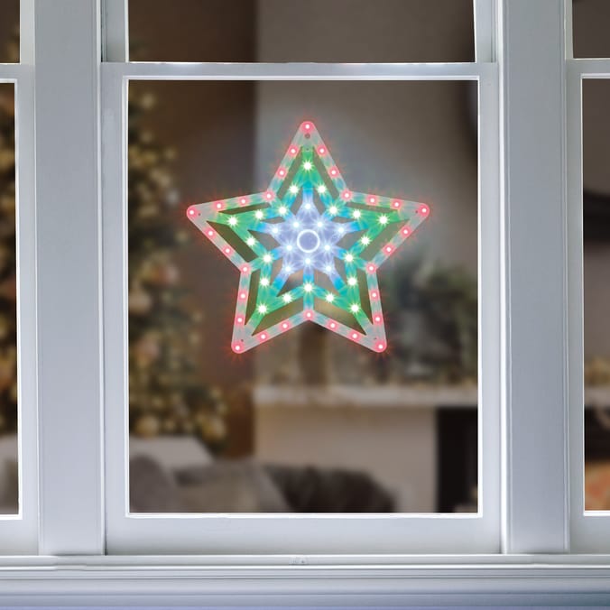 Prestige Mains Operated LED Twinkle Window Decoration - Star
