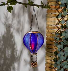 Firefly Solar Light Co Large Hot Air Balloon Solar Light - Purple