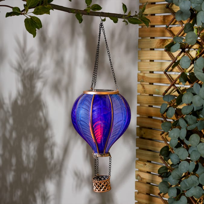 Firefly Solar Light Co Large Hot Air Balloon Solar Light - Purple