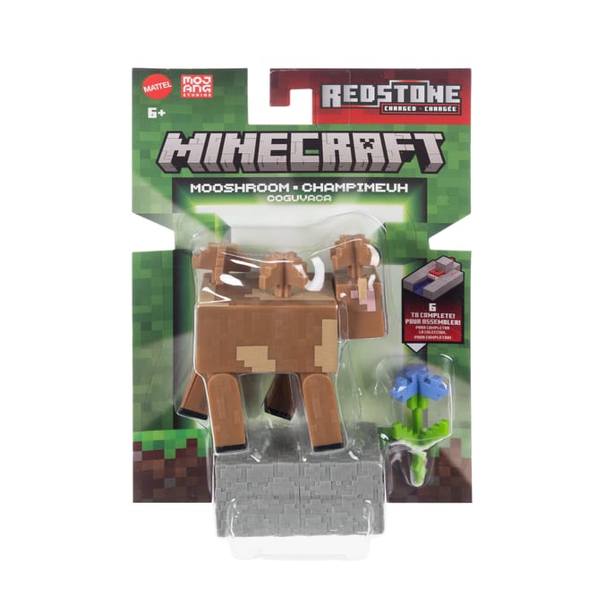 Minecraft Redstone Charged Action Figure 8cm - Mooshroom